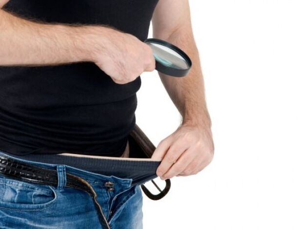 Evaluación del resultado del agrandamiento del pene después de los ejercicios.